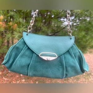 Furla Suede Leather Shoulder Bag